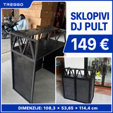 TREGGO - DJ SKLOPIVI PULT (STAND) - CRNI