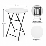 TREGGO - UGOSTITELJSKI STOL - SKLOPIVI - Ø80 cm / VISINA 110 cm