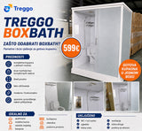 TREGGO - BOXBATH (1.1m x 1.4m x 2.15m) - KUPAONICA (TUŠ, WC, UMIVAONIK) - POTPUNO NAMJEŠTENO