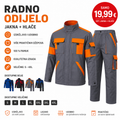 TREGGO - RADNA ODJEĆA - HLAČE + JAKNA