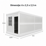 TREGGO - SKLOPIVI KONTEJNER - 6 x 2,5m x 2,5m