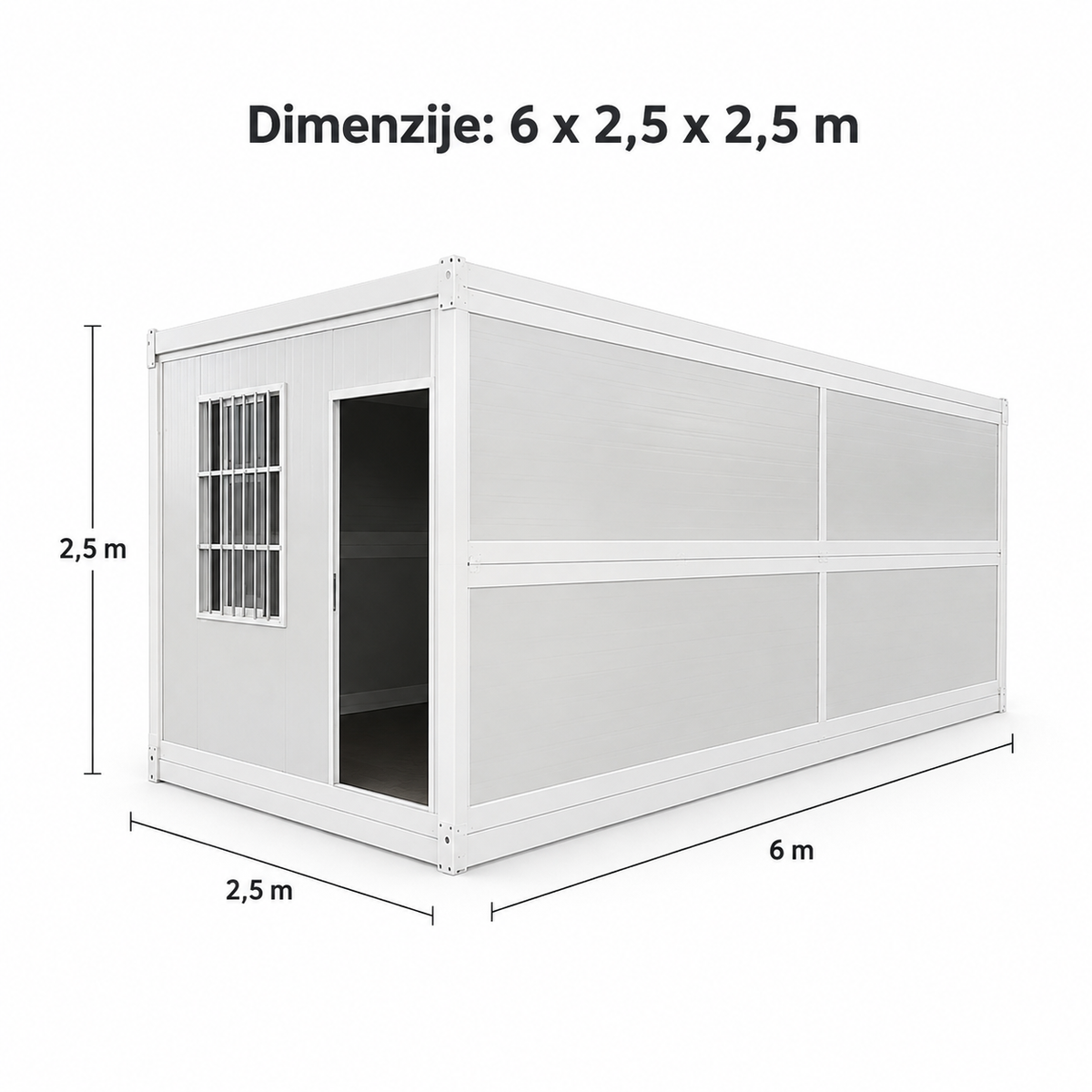 TREGGO – Container pieghevole 6 m