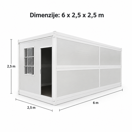 TREGGO - SKLOPIVI KONTEJNER - 6 x 2,5m x 2,5m
