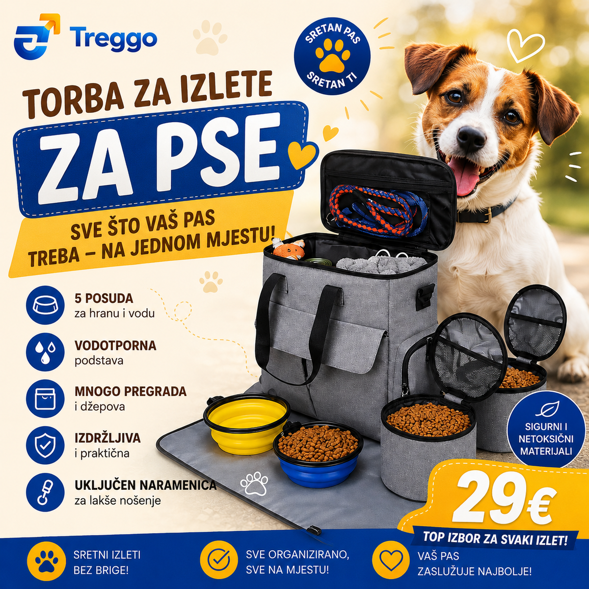 TREGGO – PET borsa da viaggio