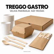 TREGGO GASTRO ambalaža i drveni pribor, ilustrativni prikaz