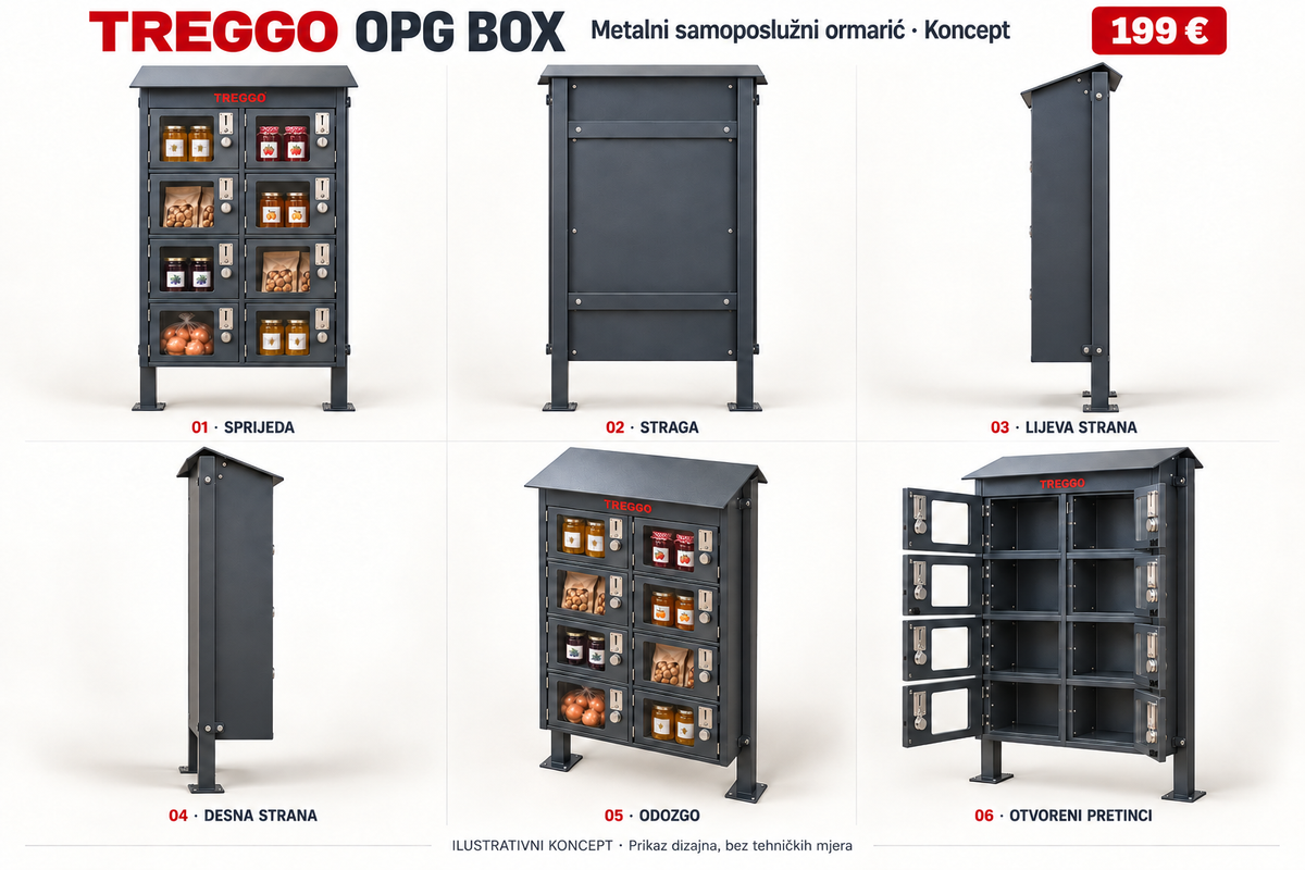 TREGGO OPG BOX – metalni samoposlužni ormarić
